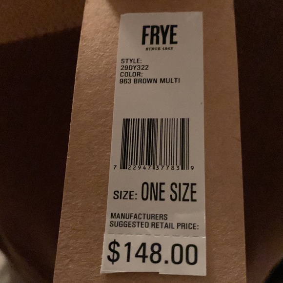 Frye women's patchwork striped poncho wrap - Picture 5 of 7